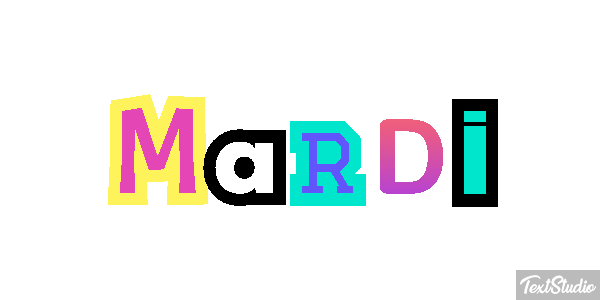 Mardi Texteffekt
