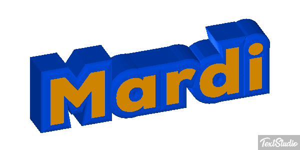 Mardi Texteffekt