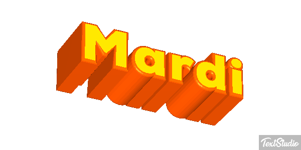 Mardi Texteffekt