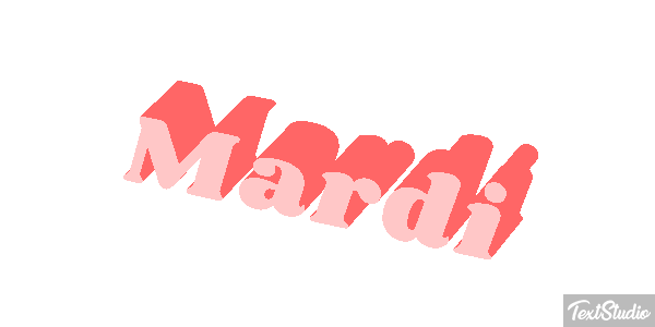 Mardi Texteffekt
