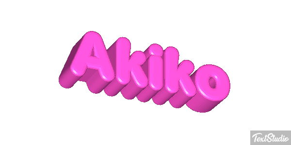 Akiko Text effect