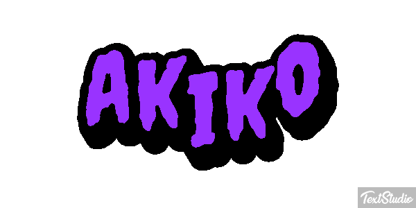 Akiko Text effect