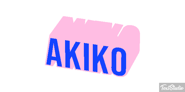 Akiko Text effect