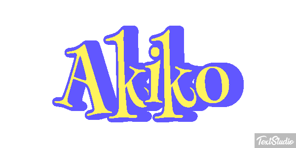 Akiko Text effect
