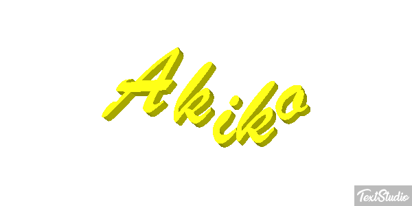 Akiko Text effect