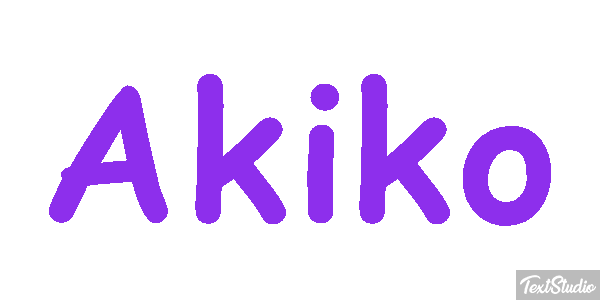 Akiko Text effect