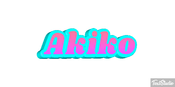 Akiko Text effect
