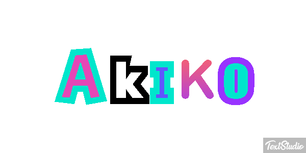 Akiko Text effect