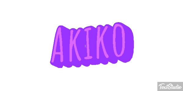 Akiko Text effect