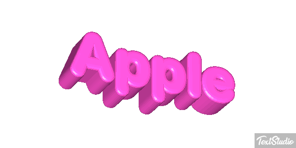 Apple Efeito do texto