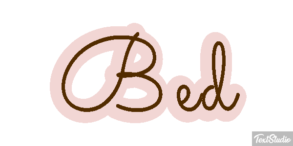 Bed Text effect