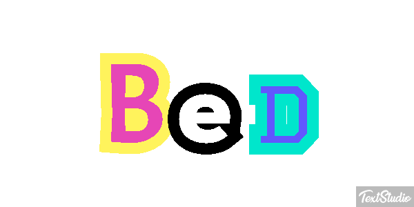 Bed Text effect