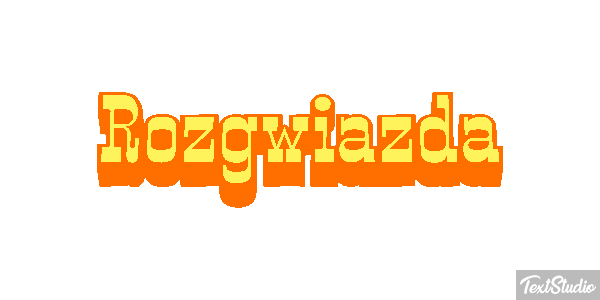 Rozgwiazda Efekt tekstowy