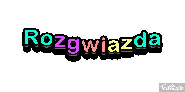 Rozgwiazda Efekt tekstowy