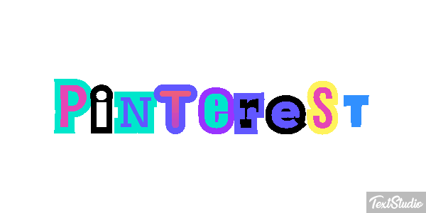 Pinterest Text effect