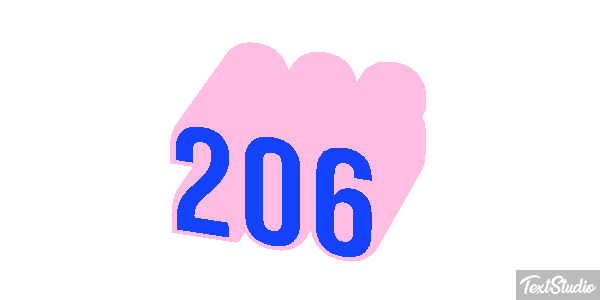 206 Tekst effect