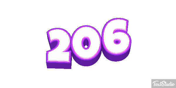 206 Tekst effect