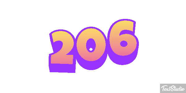 206 Tekst effect