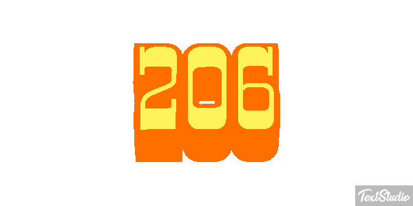 206 Tekst effect