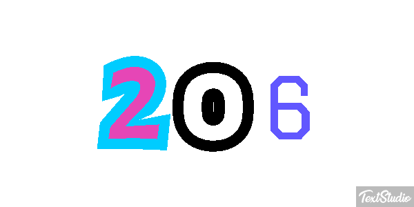 206 Tekst effect