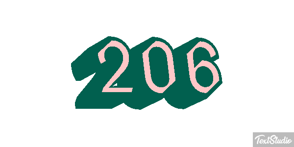 206 Tekst effect