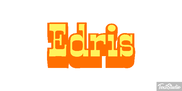 Edris Text effect