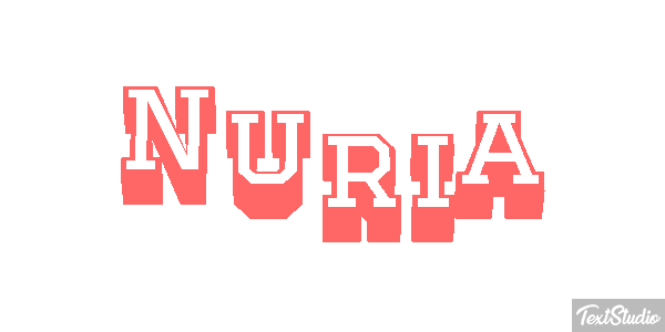 Núria Efecto de texto