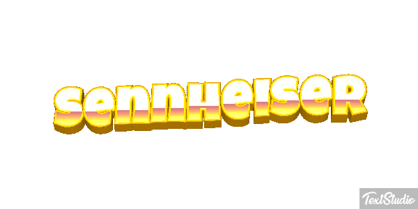 Sennheiser Text effect