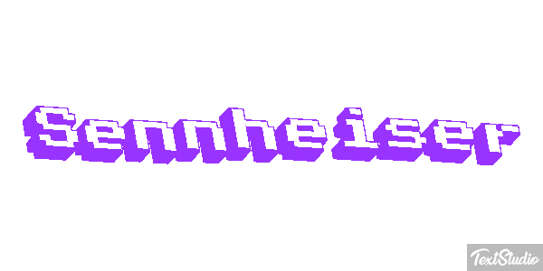 Sennheiser Text effect