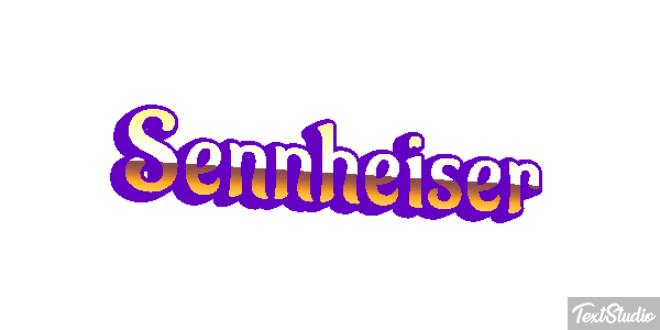 Sennheiser Text effect
