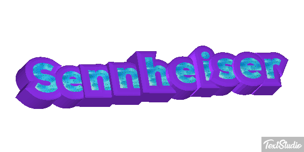 Sennheiser Text effect