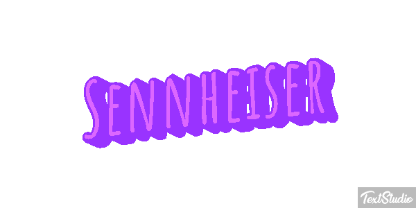 Sennheiser Text effect