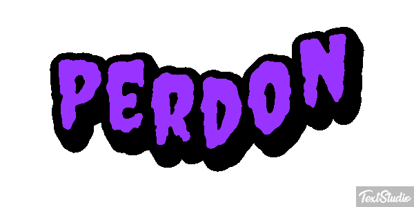 Perdón Tekst effect