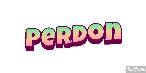 Perdón Tekst effect