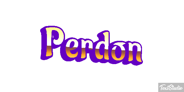 Perdón Tekst effect