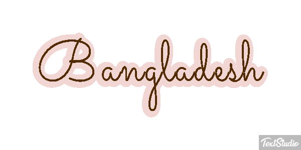 Bangladesh Text effect