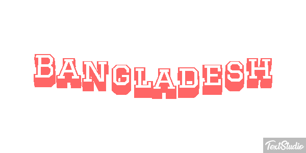 Bangladesh Text effect