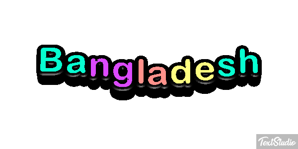 Bangladesh Text effect