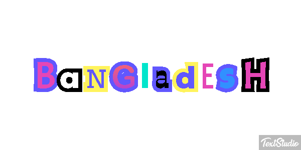 Bangladesh Text effect