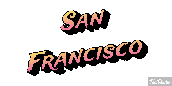San Francisco Texteffekt