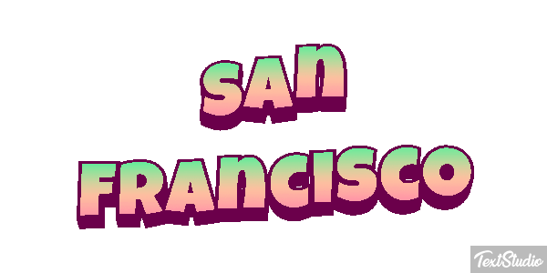 San Francisco Texteffekt
