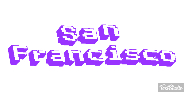 San Francisco Texteffekt