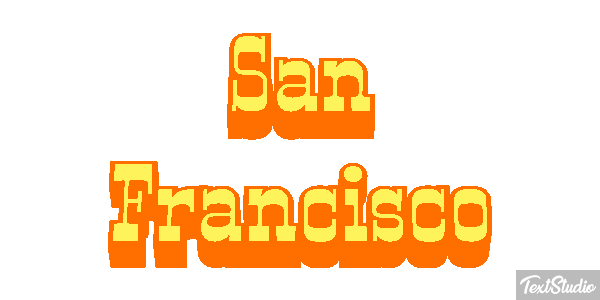 San Francisco Texteffekt