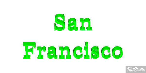 San Francisco Texteffekt