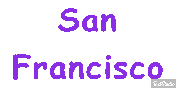 San Francisco Texteffekt