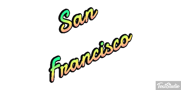 San Francisco Texteffekt