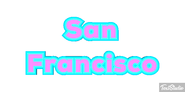 San Francisco Texteffekt