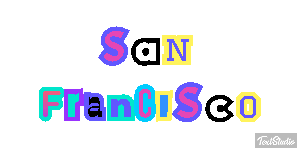 San Francisco Texteffekt