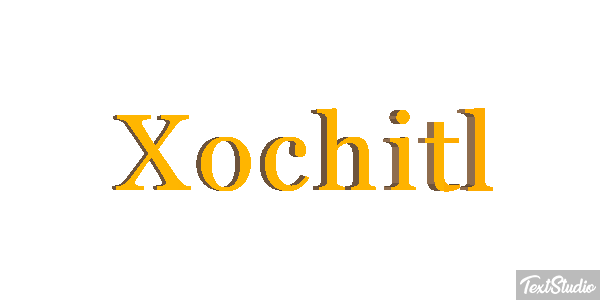 Xóchitl Efecto de texto