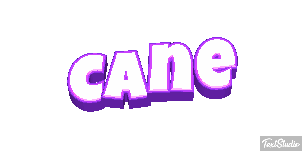 Cane Effetto testo